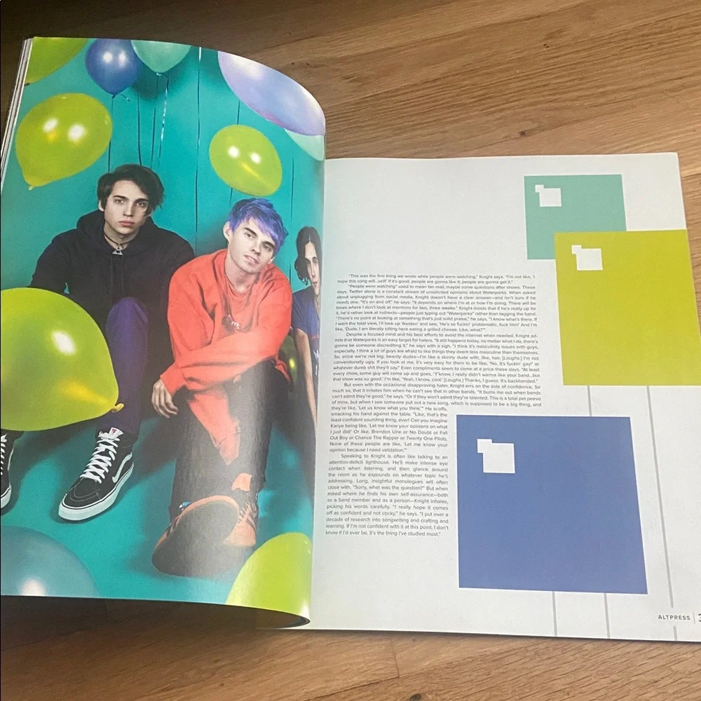 🧡 AP Magazine Waterparks Awsten Knight cover January 2018